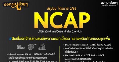 สรุป Oppday และ งบการเงิน หุ้น NCAP ไตรมาส 2/2566