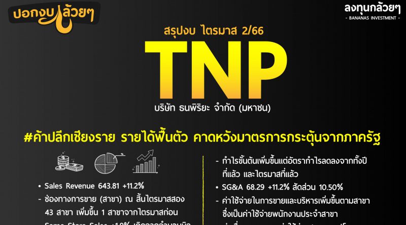 สรุปงบ หุ้น TNP ไตรมาส 2/2566