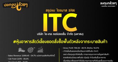 สรุปงบการเงิน หุ้น ITC ไตรมาส 3/2566