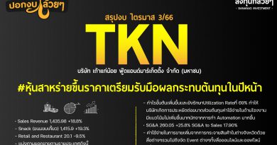 สรุปงบการเงิน และ Oppday หุ้น TKN ไตรมาส 3/2566