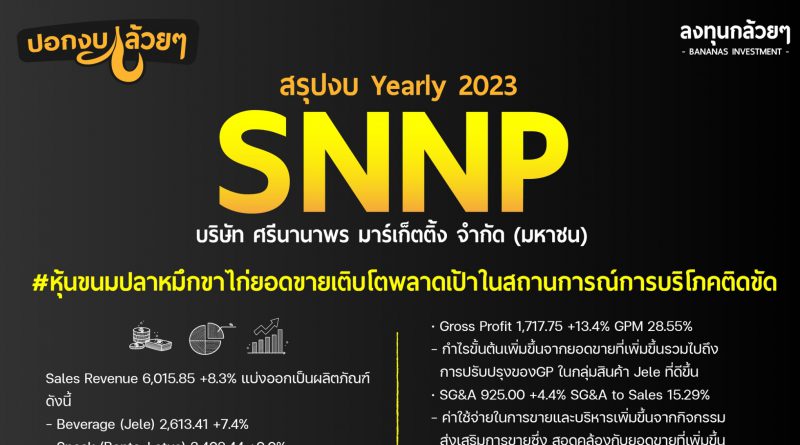 สรุปงบการเงิน หุ้น SNNP Yearly2023
