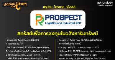 สรุปงบการเงิน และ Oppday หุ้น PROSPECT ไตรมาส 3/2568 ( รอฟีดแบค)